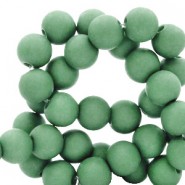 Acrylic beads 8mm round Matt Shamrock green